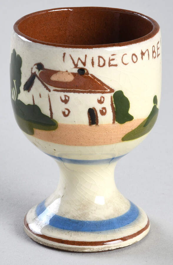 Motto Ware (Cottage) Single Egg Cup by Torquay Pottery-1