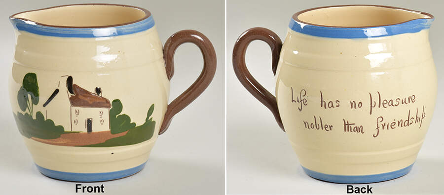Motto Ware (Cottage) 24 Oz Jug by Torquay Pottery-1