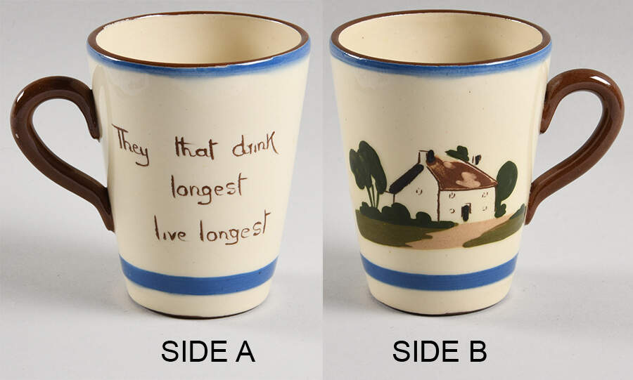 Motto Ware (Cottage) Mug by Torquay Pottery-1