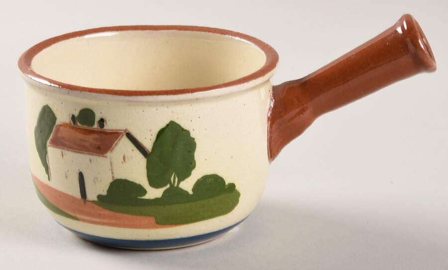 Motto Ware (Cottage) Jam/Jelly No Lid by Torquay Pottery-1