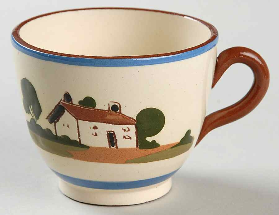 Motto Ware (Cottage) Footed Cup by Torquay Pottery-1