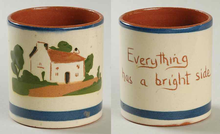 Motto Ware (Cottage) Jam/Jelly No Lid by Torquay Pottery-1