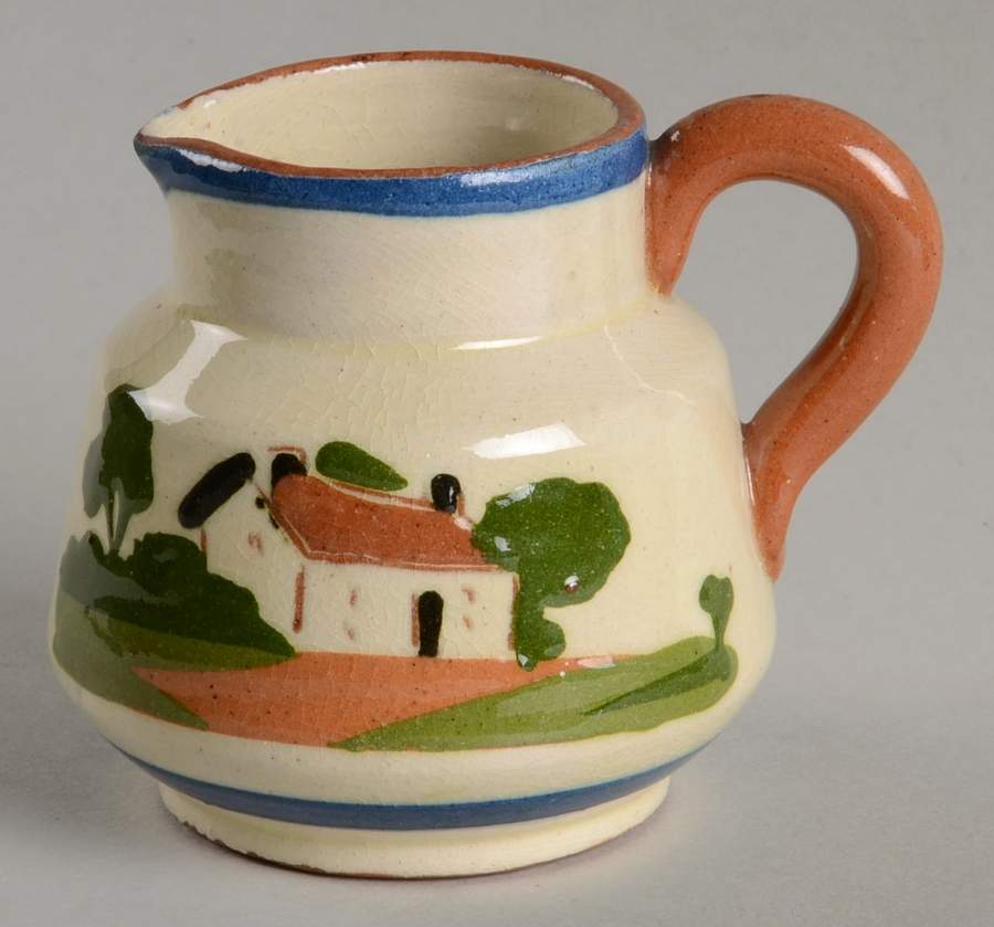 Motto Ware (Cottage) Creamer by Torquay Pottery-1