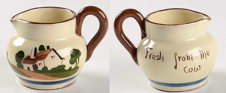 Motto Ware (Cottage) Creamer by Torquay Pottery-1