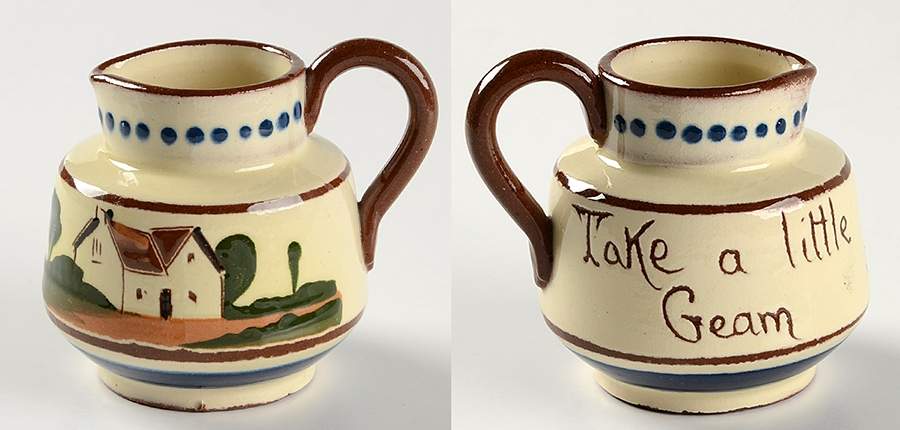 Motto Ware (Cottage) Creamer by Torquay Pottery-1