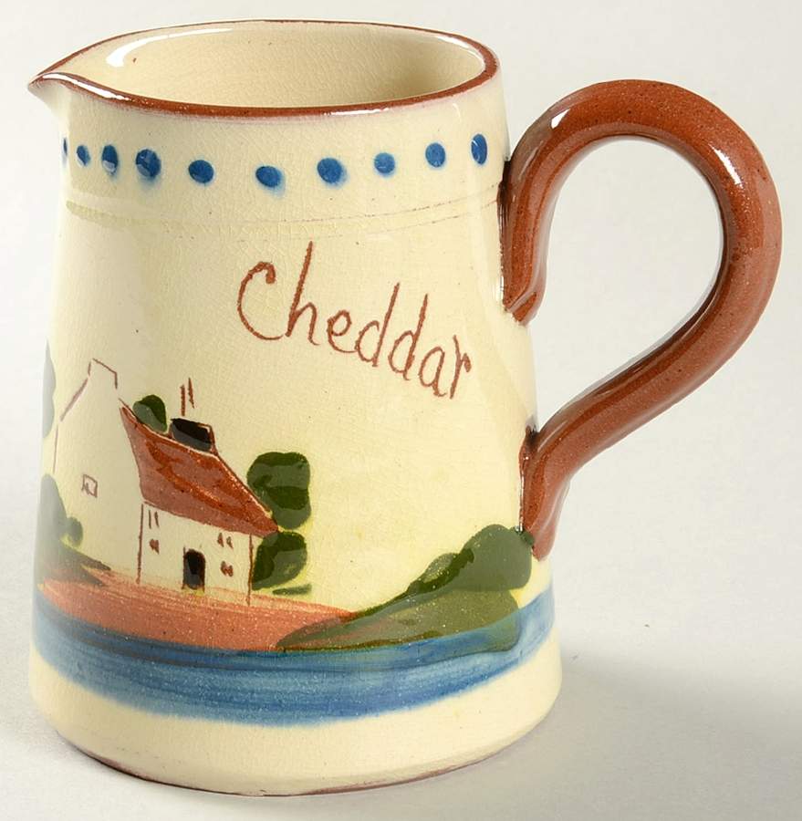 Motto Ware (Cottage) Creamer by Torquay Pottery-1