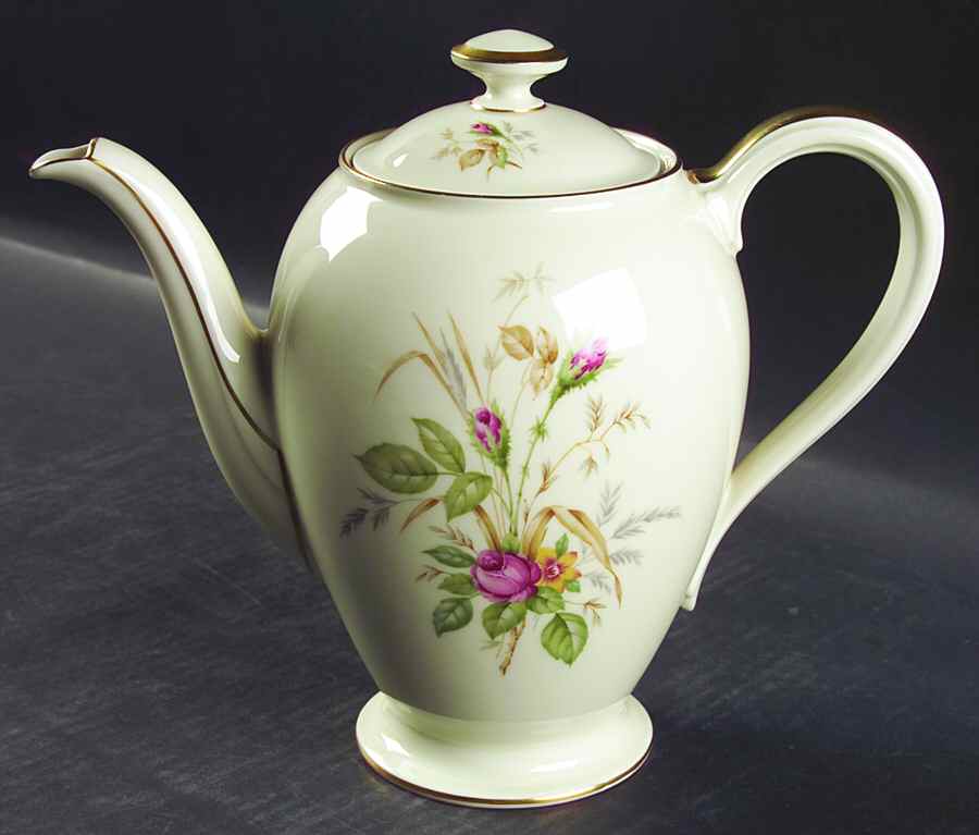 07470 (Cream Background, No Embossing) Coffee Pot & Lid by Thomas-1