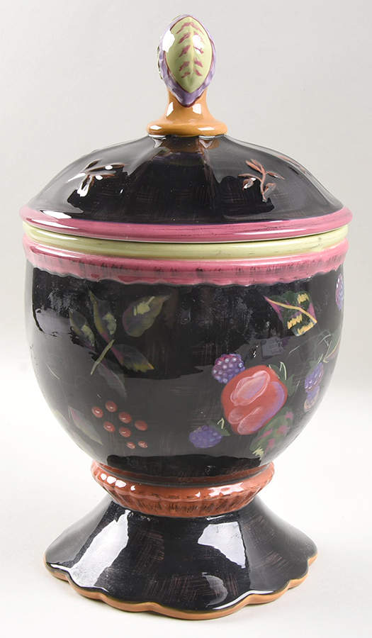 Midnight Garden Cookie Jar & Lid by Tracy Porter-1