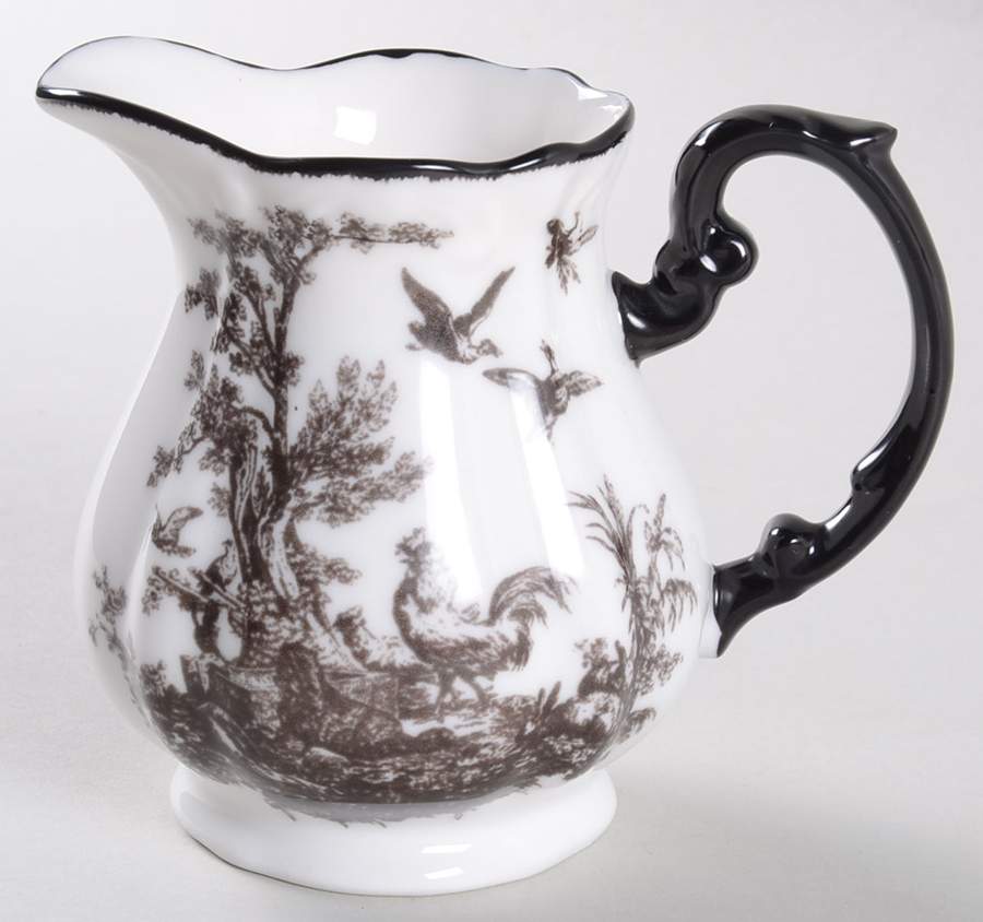 New England Toile (People) Creamer by Tabletops Unlimited-1
