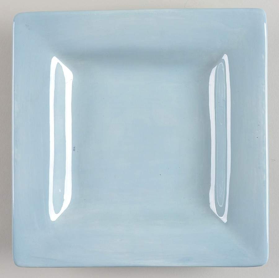 Espana Smoke Blue Square Salad Plate by Tabletops Unlimited-1
