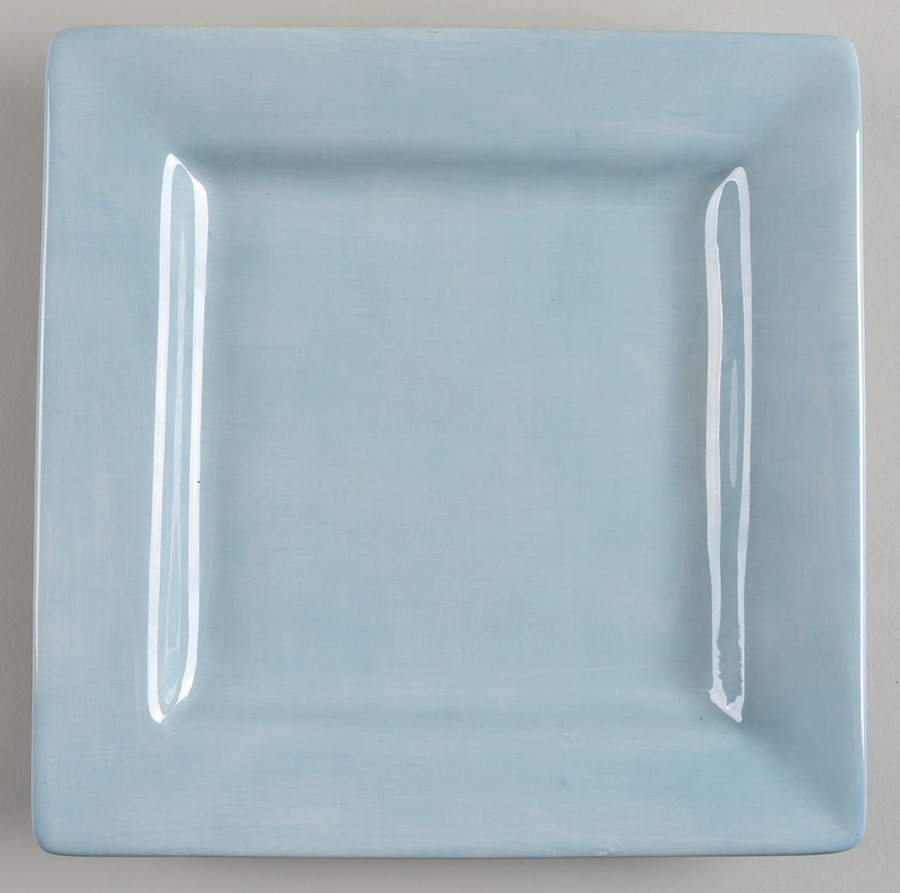 Espana Smoke Blue Square Dinner Plate by Tabletops Unlimited-1