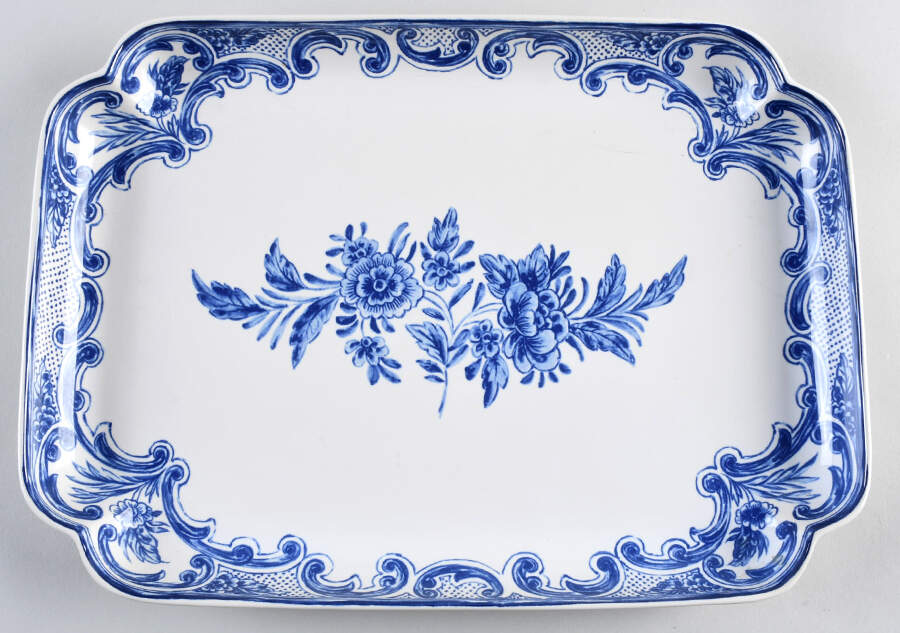 Delft Rectangular Tray by Tiffany-1