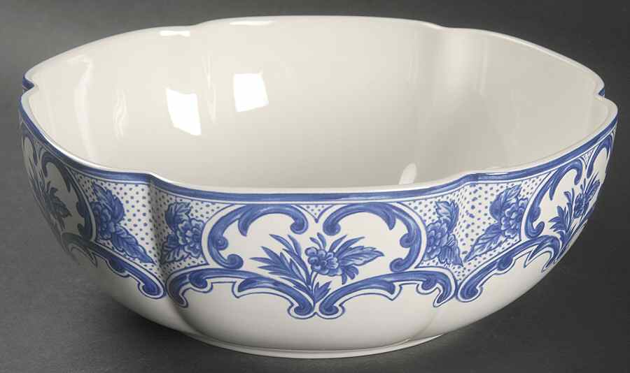 Delft 9" Scalloped Bowl by Tiffany-1