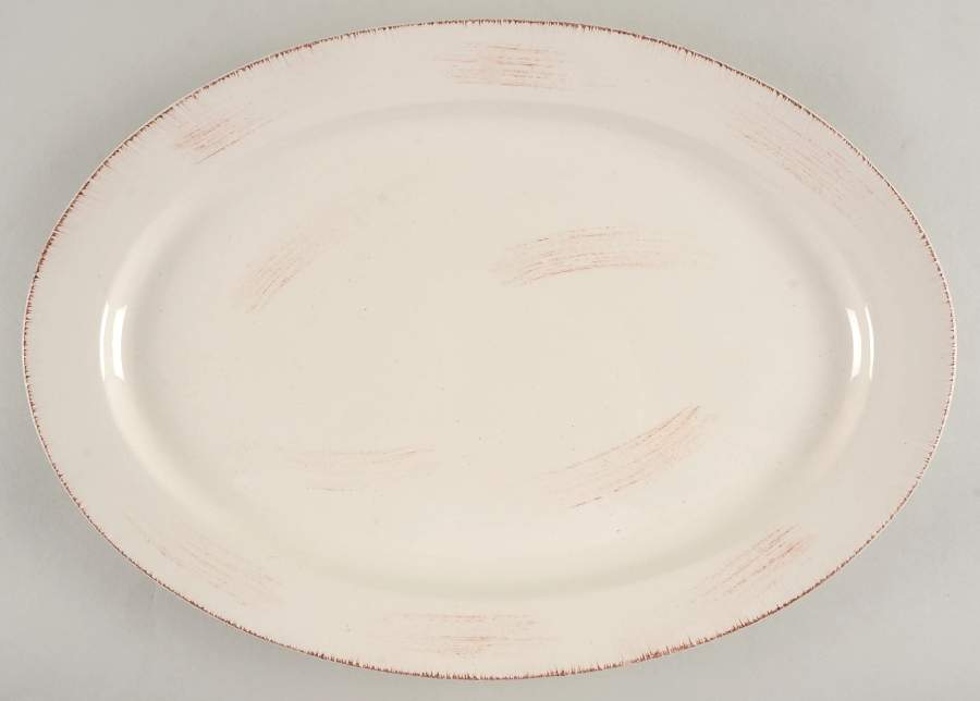 Sonoma Ivory 17" Oval Serving Platter by Tag Ltd-1