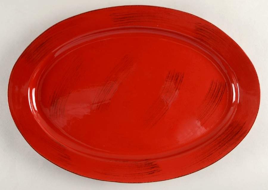 Sonoma Red 17" Oval Serving Platter by Tag Ltd-1