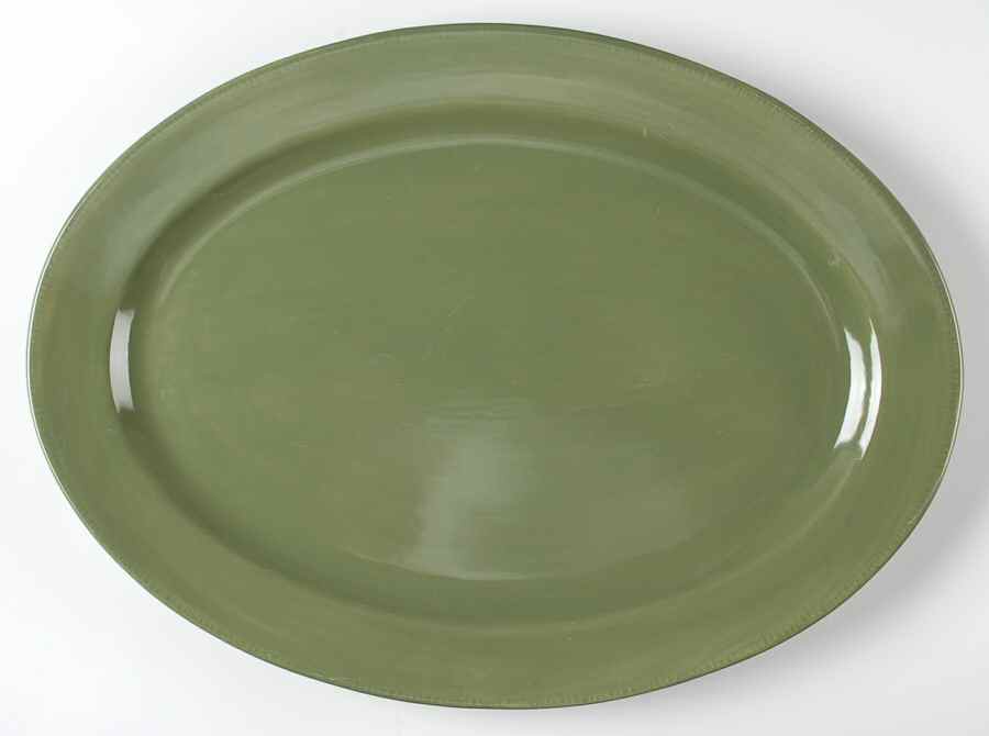 Sonoma 2 Green 18" Oval Serving Platter by Tag Ltd-1