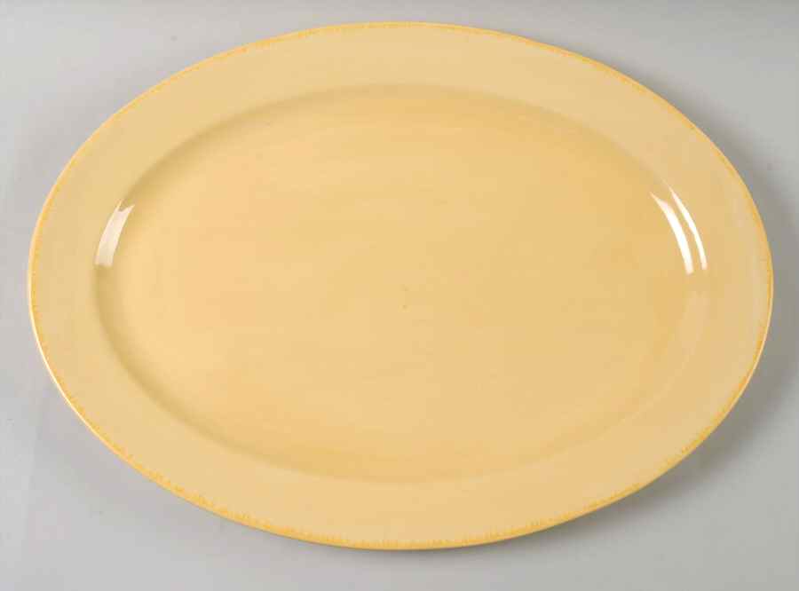 Sonoma 2 Butter (Bright Yellow) 18" Oval Serving Platter by Tag Ltd-1