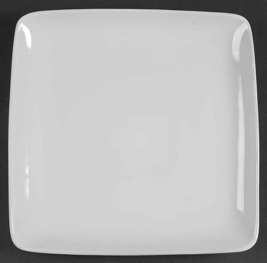 Retro Square White Dinner Plate by Target-1
