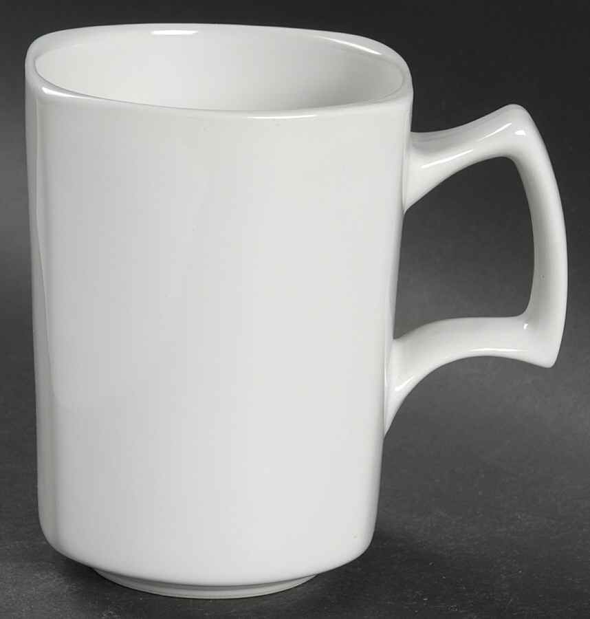 Retro Square White Mug by Target-1