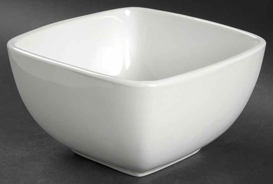 Retro Square White Coupe Soup Bowl by Target-1