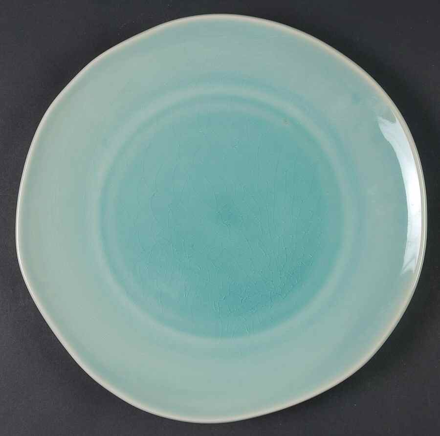 Turquoise Crackle Dinner Plate by Target-1