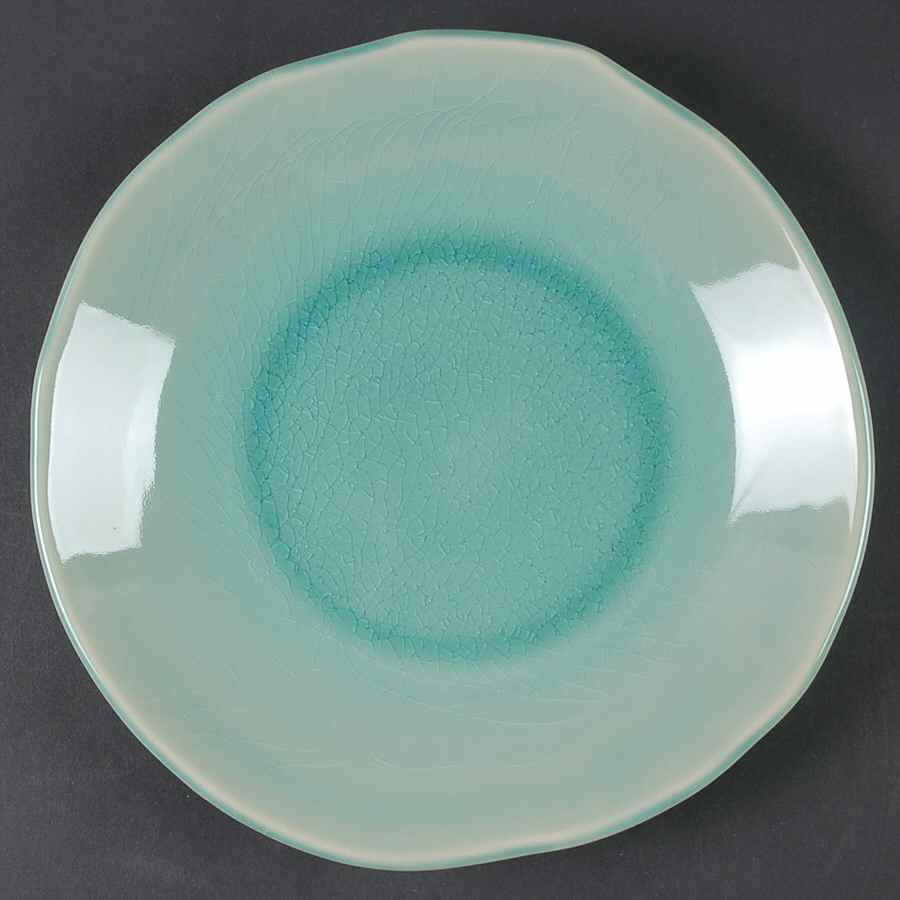 Turquoise Crackle Salad Plate by Target-1