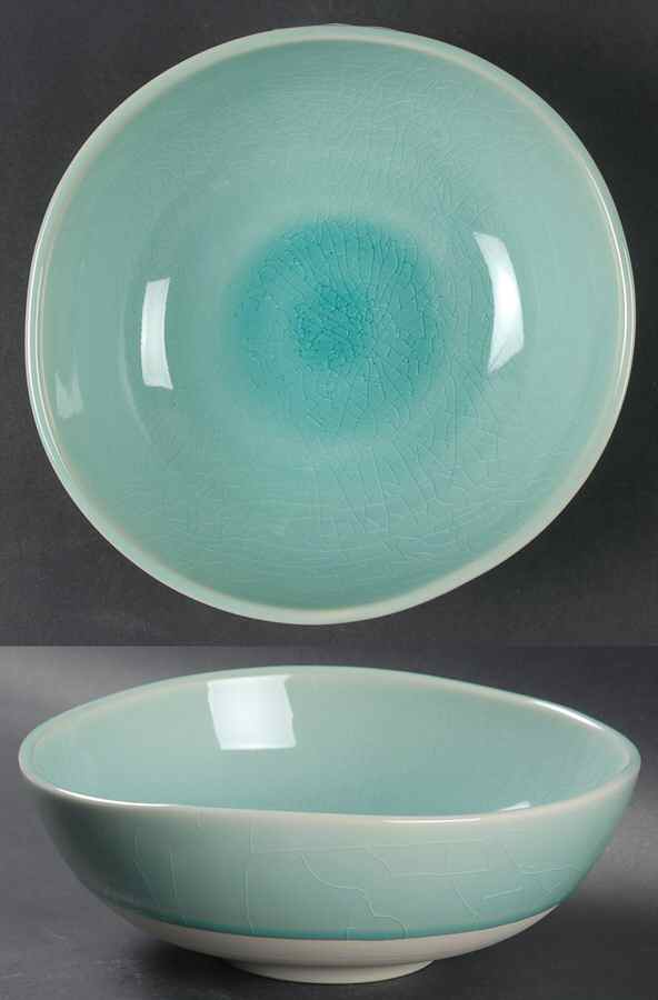 Turquoise Crackle Coupe Cereal Bowl by Target-1