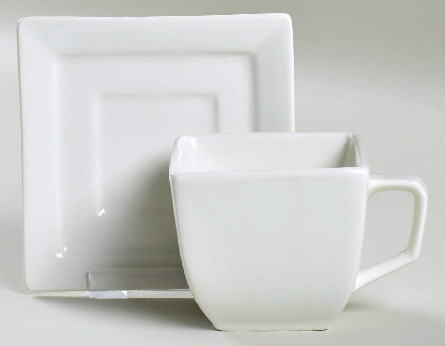 Whittier Flat Cup & Saucer Set by Ten Strawberry Street-1