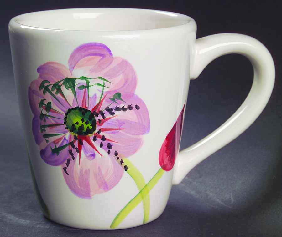 Simply Flower Mug by Tabletops Unlimited-1