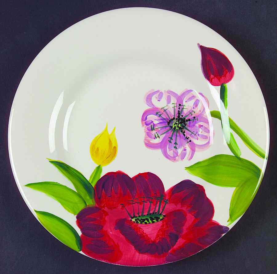 Simply Flower Salad Plate by Tabletops Unlimited-1