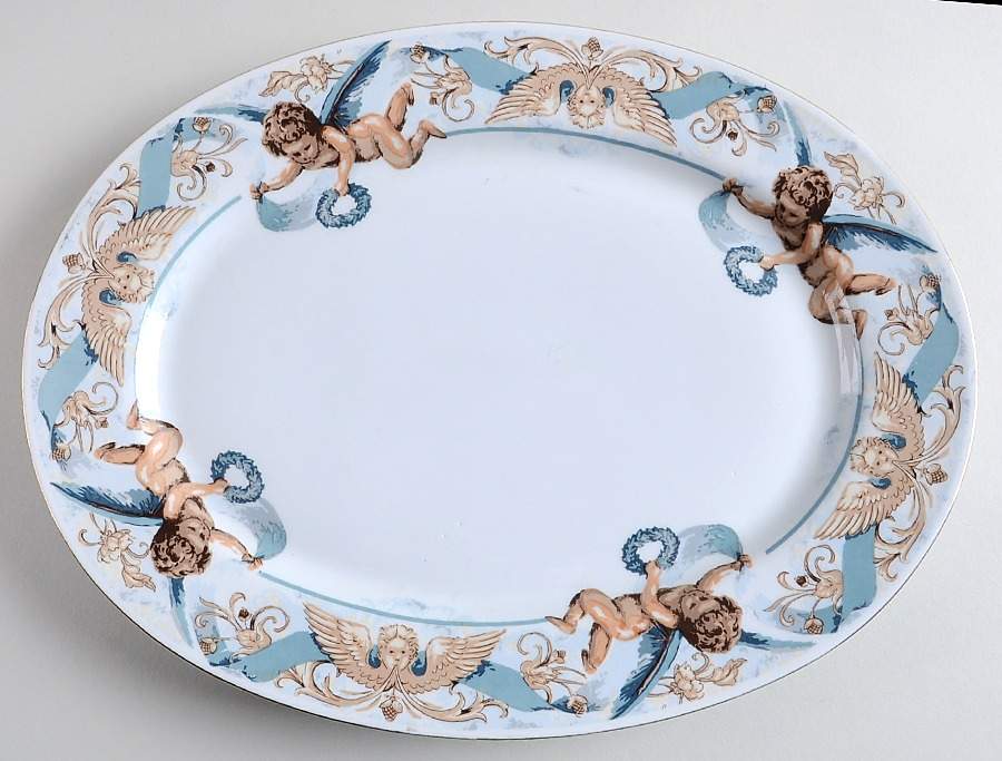 Rafaels Angel 14" Oval Serving Platter by Tienshan-1