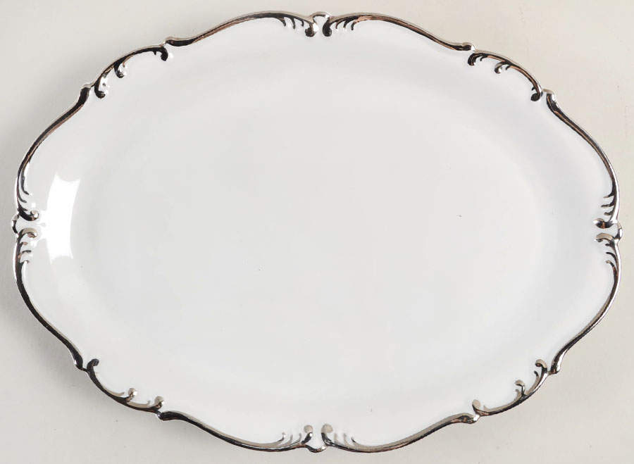TIR439 13" Oval Serving Platter by Tirschenreuth-1