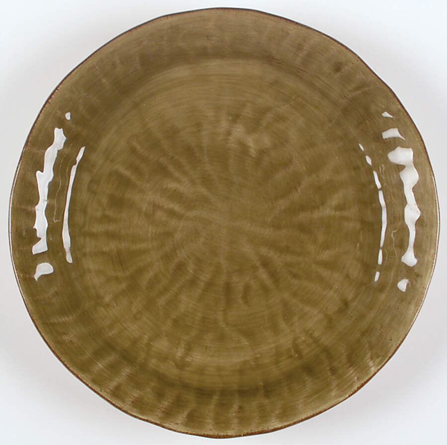 Gisella Olive Green Dinner Plate by Tabletops Unlimited-1