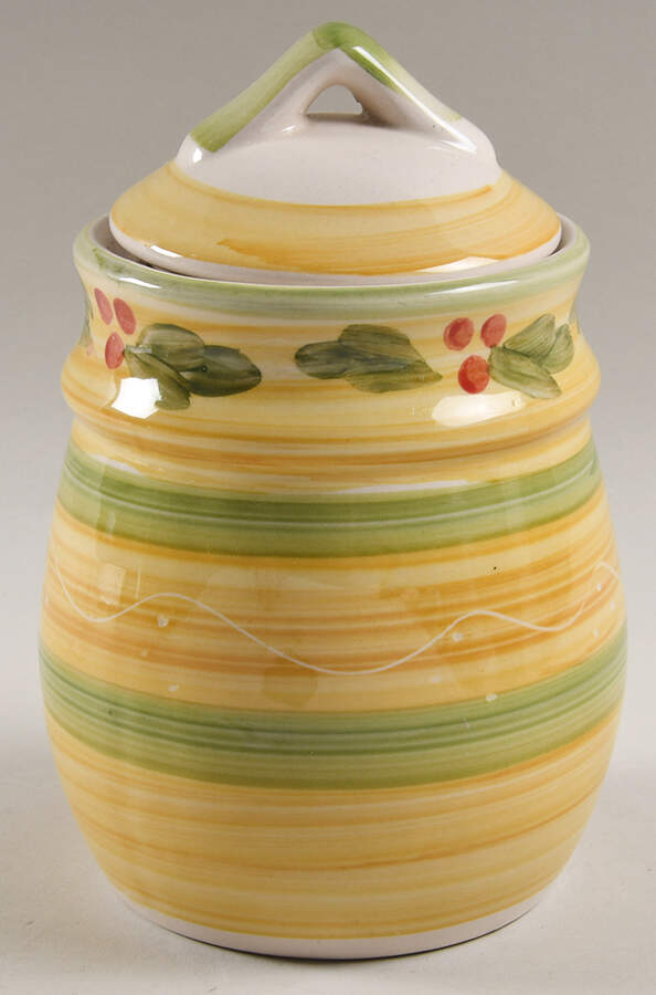 Country Berry Medium Canister & Lid by Tabletops Unlimited-1