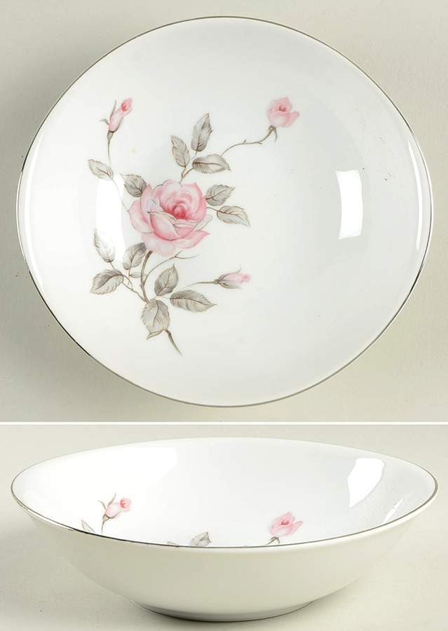 Spring Rose Lugged Cereal Bowl by Three Castle-1