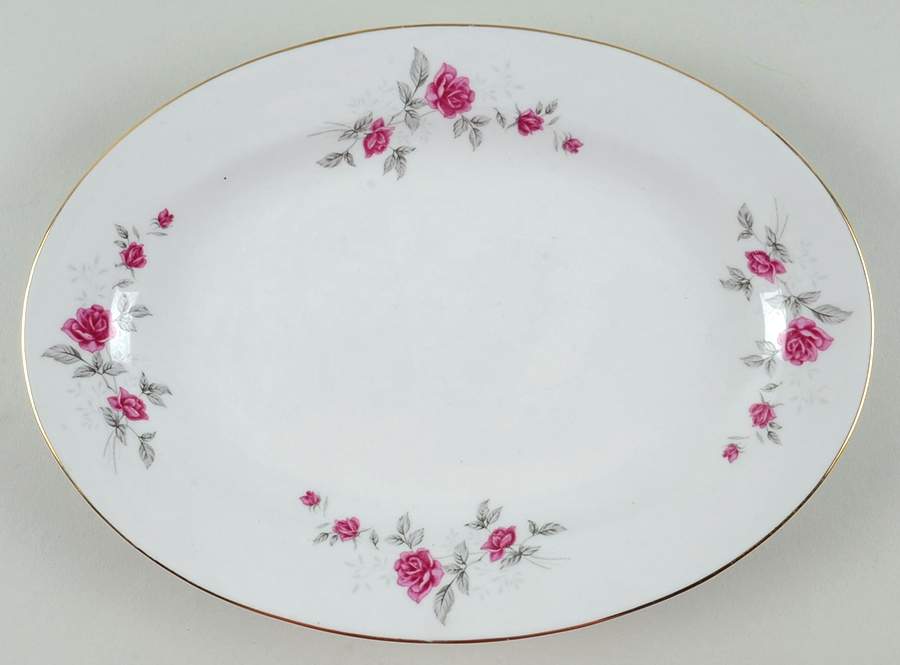 TII3 12" Oval Serving Platter by Tientsin-1