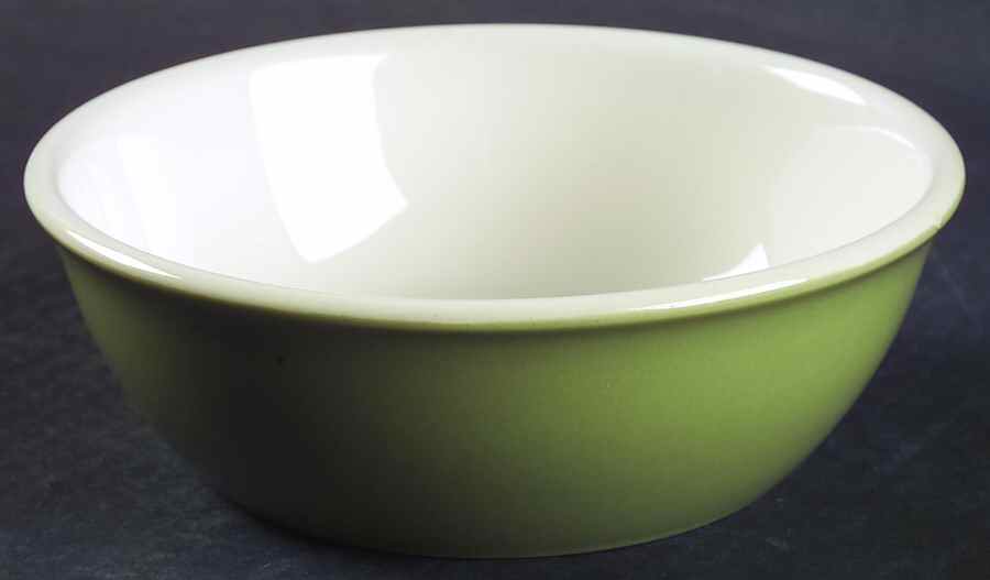 Chateau Buffet Green and Cream Coupe Cereal Bowl by Taylor, Smith & Taylor (Ts&T)-1
