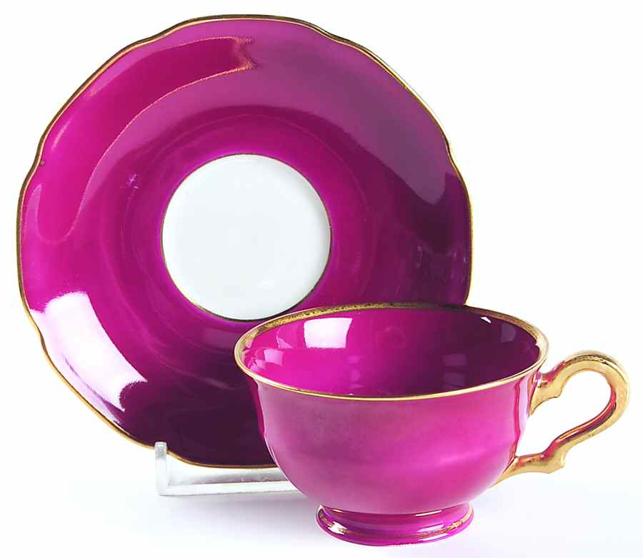 828-0 Footed Demitasse Cup & Saucer Set by Tirschenreuth-1
