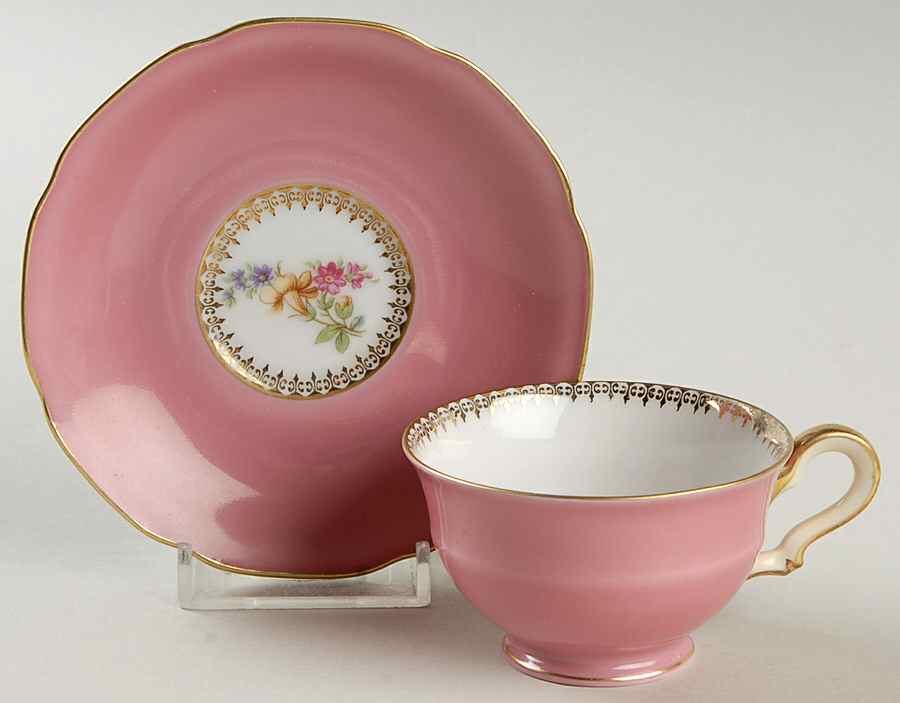 828-0 Footed Demitasse Cup & Saucer Set by Tirschenreuth-1