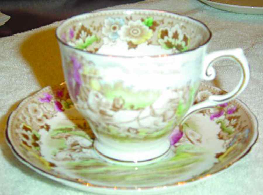 Coaching Days Footed Cup & Saucer Set by Tuscan - Royal Tuscan-1