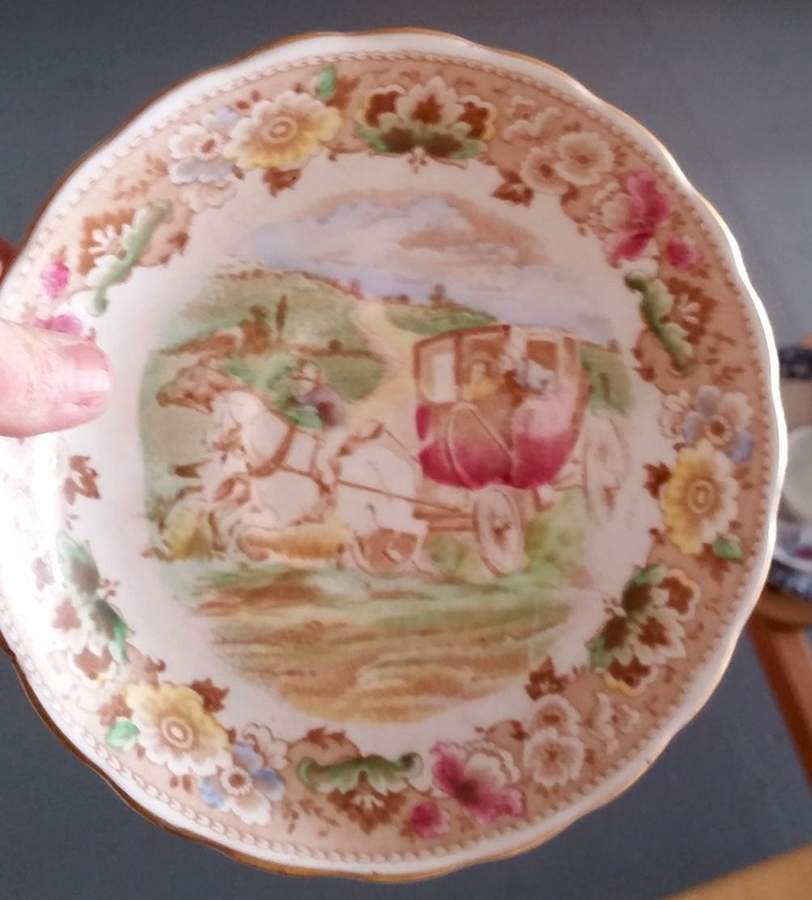 Coaching Days Saucer by Tuscan - Royal Tuscan-1