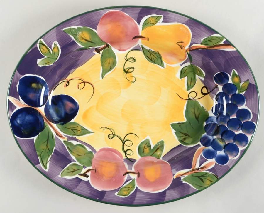 Scandicci 18" Oval Serving Platter by Tabletops Unlimited-1