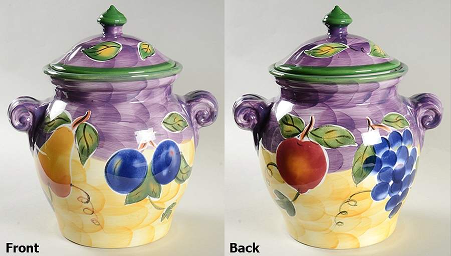 Scandicci Cookie Jar & Lid by Tabletops Unlimited-1