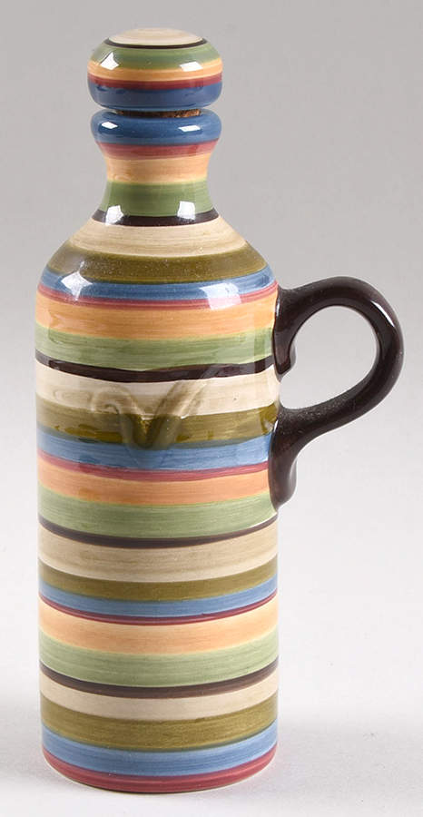 Los Colores Vinegar Cruet and Stopper by Tabletops Unlimited-1