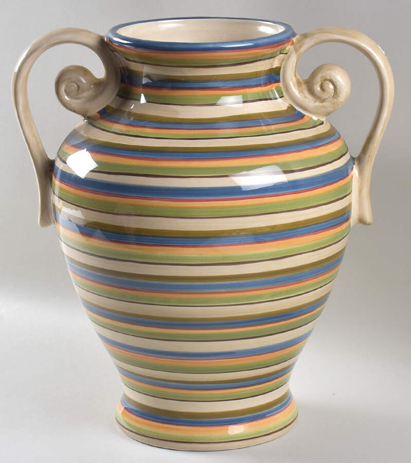 Los Colores 14" Handled Vase by Tabletops Unlimited-1
