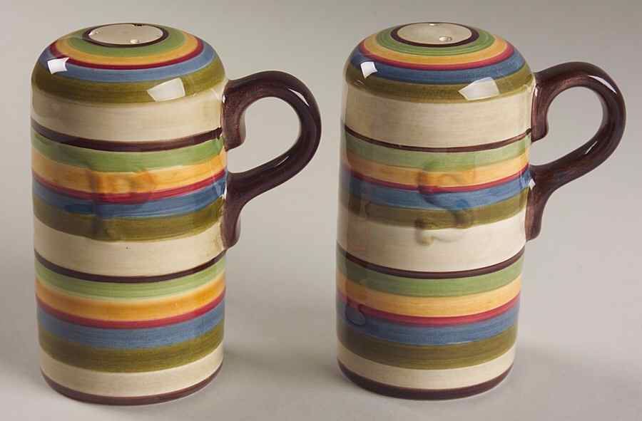 Los Colores Handled Salt & Pepper Set by Tabletops Unlimited-1