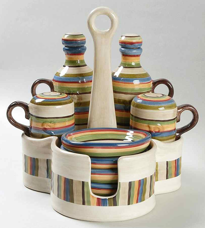 Los Colores 11 Piece Dipping Set by Tabletops Unlimited-1