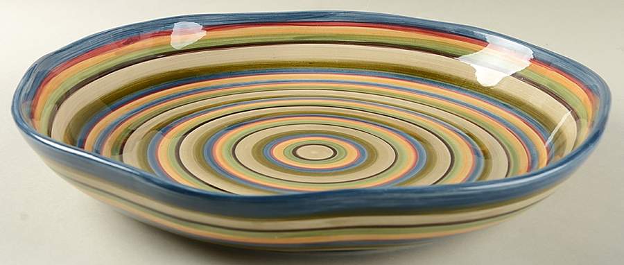 Los Colores 14" Round Deep Bowl by Tabletops Unlimited-1