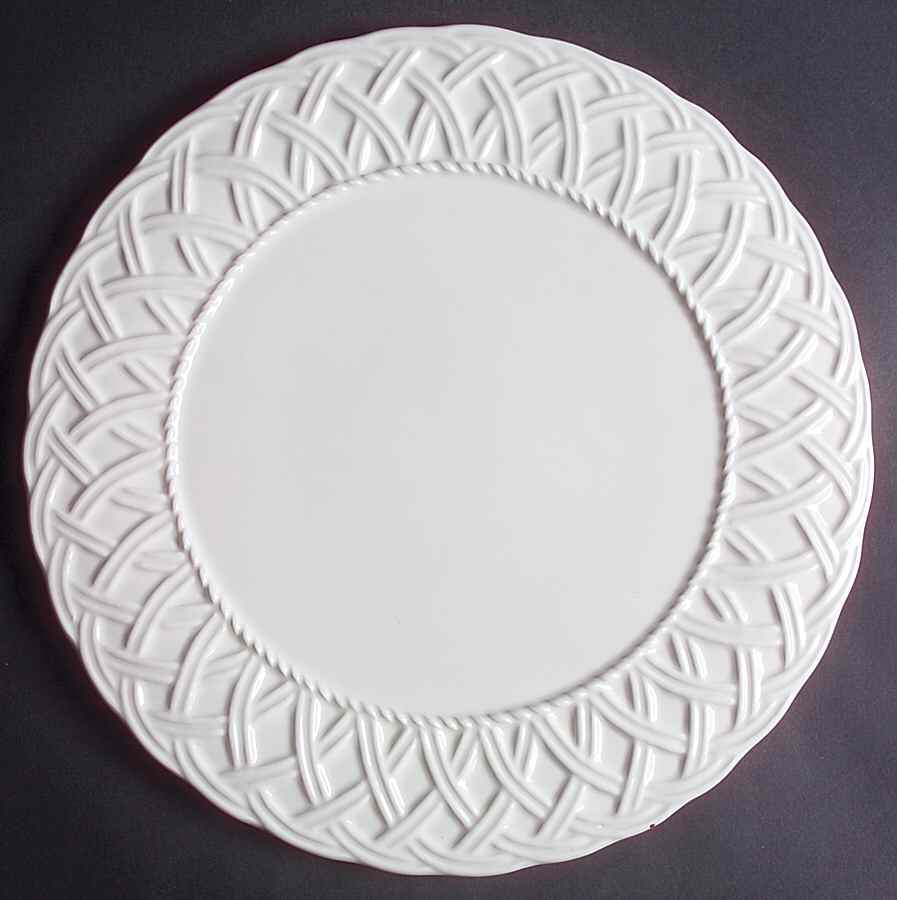 White Woven Cake Plate by Tiffany-1