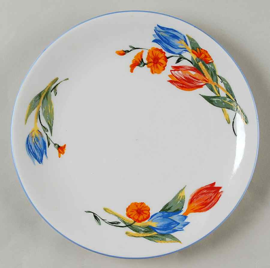 Lovely Tulip Dessert/Pie Plate by Tabletops Unlimited-1